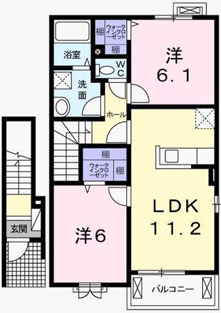 サンリット福崎IIの物件間取画像